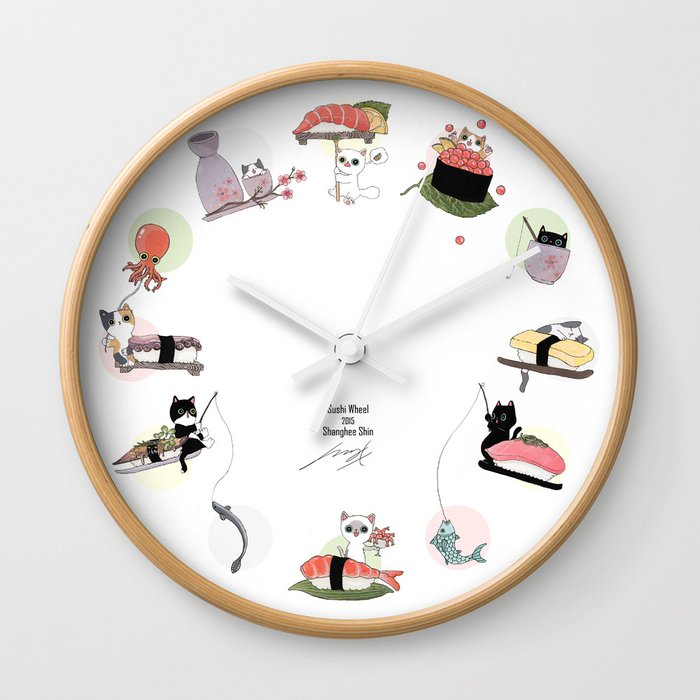 The Sushi Wheel Wall Clock