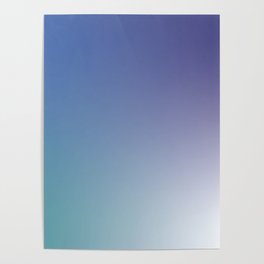 Blue and purple fluid gradient Poster