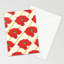 red poppy#3 Stationery Cards