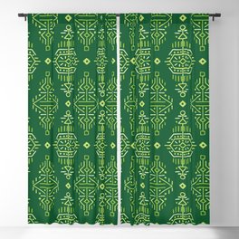 vintage Seamless Pattern in Ethnic Style. Creative tribal endless ornament. Trendy hand drawn boho tile.  Blackout Curtain