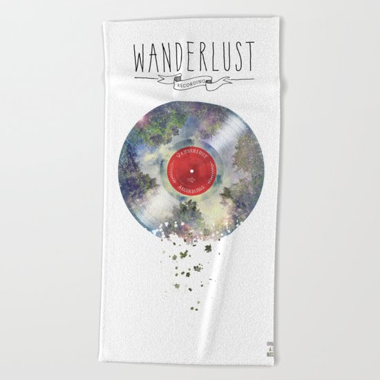 Wanderlust recordings Beach Towel