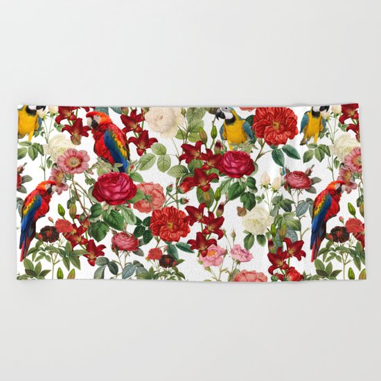 Botanical Garden II Beach Towel