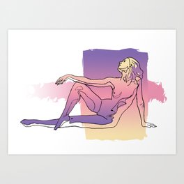 Skin Deep - Tasteful Nude Abstract Color Art Print