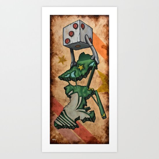 Oyster Mirror Series no.2 Art Print