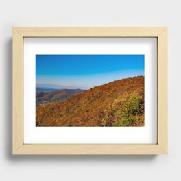 Autumn In The Blue Ridge Mountains Recessed Framed Print