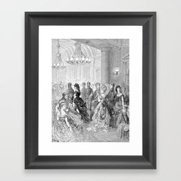 A Ball at the Mansion House - Gustave Dore Framed Art Print