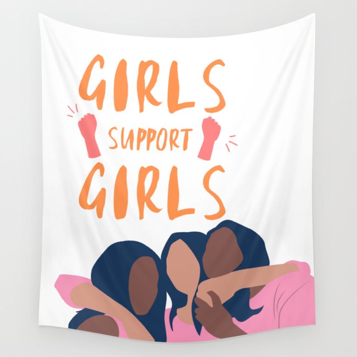 Girls Support Girls | Feminism Wall Tapestry