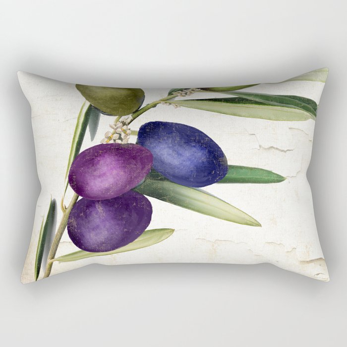 Olive Branch III Rectangular Pillow