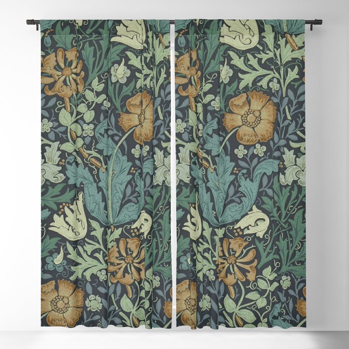 William Morris - honeysucklea Blackout Curtain