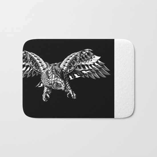 Ornate Falcon Bath Mat
