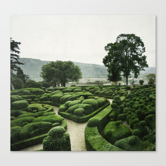 Green Dédale Canvas Print
