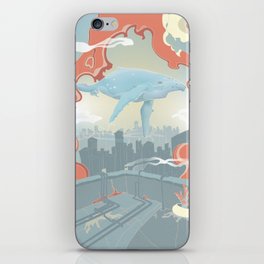 City Whale Patrol iPhone Skin