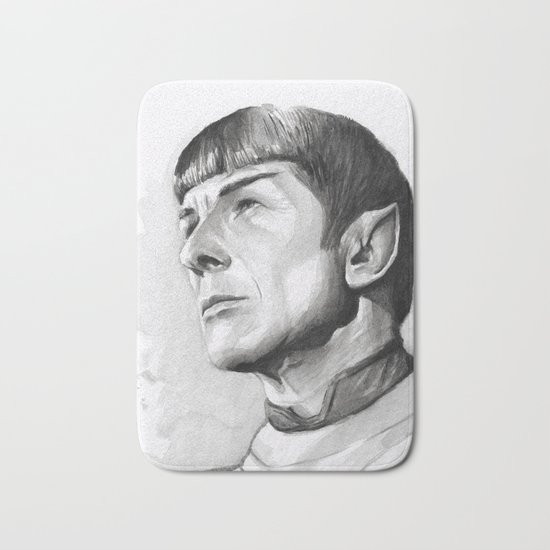 Star Trek Spock Portrait Bath Mat