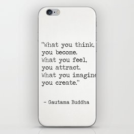 Buddha quote 5 iPhone Skin