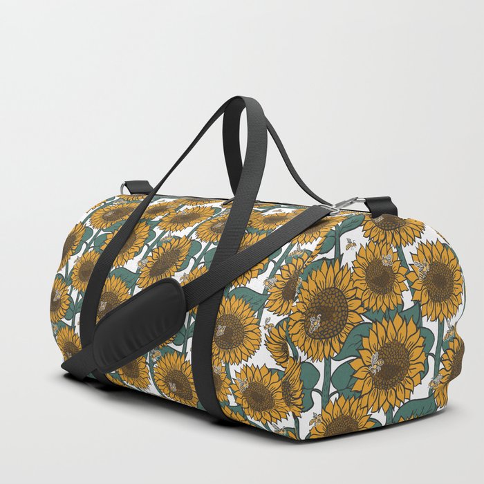 Sunflowers + Bees Duffle Bag