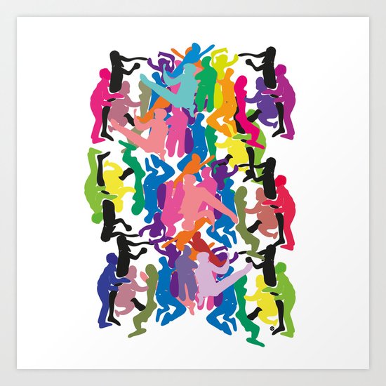 Crowd Art Print