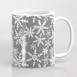 Snowflakes - grey Coffee Mug