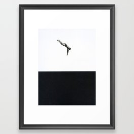 Dive Framed Art Print