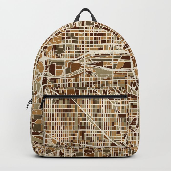 Milwaukee Wisconsin City Map Backpack