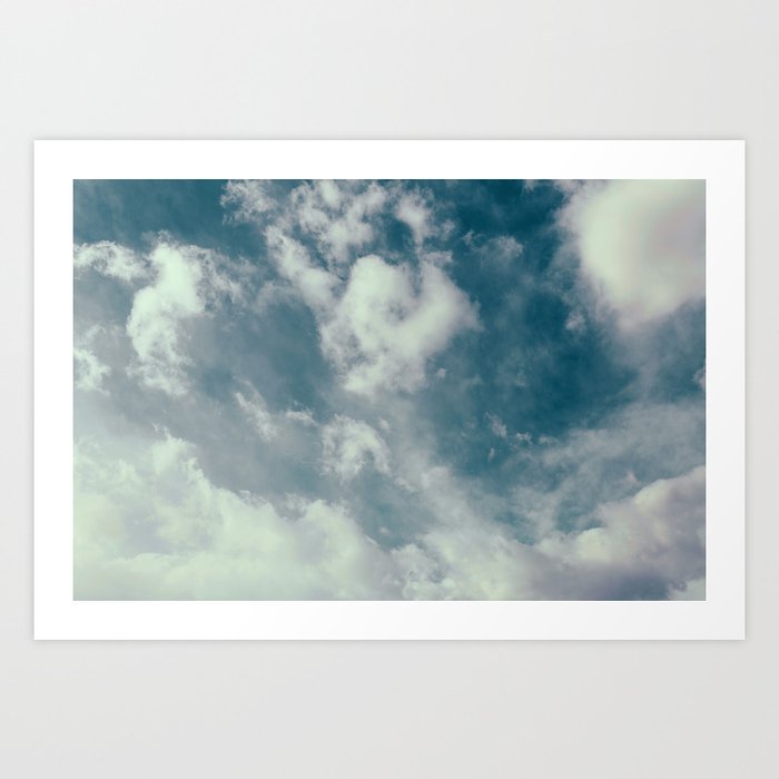 Soft Dreamy Cloudy Sky Art Print