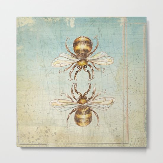 BEEs Metal Print