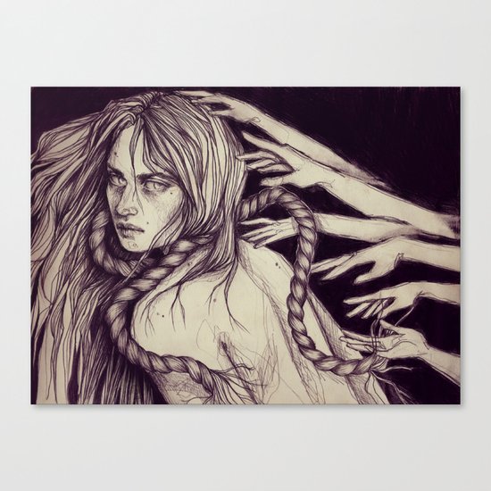 Choked Canvas Print