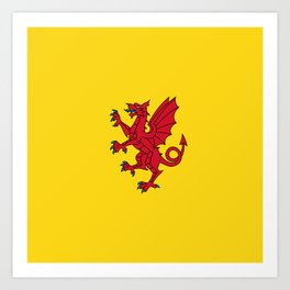 Flag of Somerset Art Print