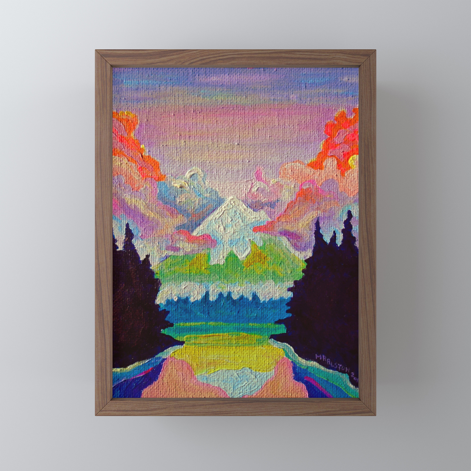 Misty Mountain Framed Mini Art Print By Morganralston