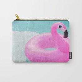 Giving You the Eye - Pink Flamingo Pool Floatie Carry-All Pouch