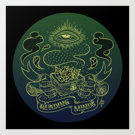 Reading minds / Mielofon Art Print