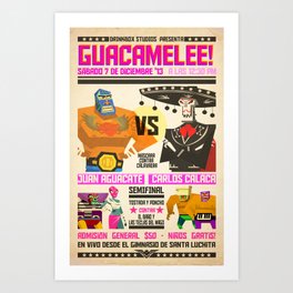 Guacamelee! Fight Poster Art Print