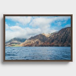 The NaPali Coast by Sea Framed Canvas