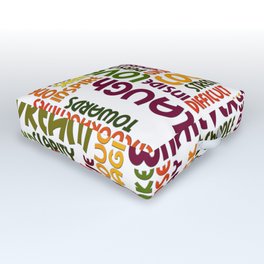 Positively encouraging words Outdoor Floor Cushion | Placeboeffect, Encouragement, Energyboost, Graphicdesign, Motivating, Motivational, Positive, Positivity 
