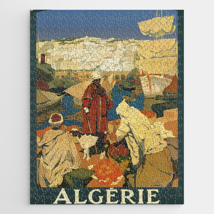 Vintage travel poster algerie Jigsaw Puzzle