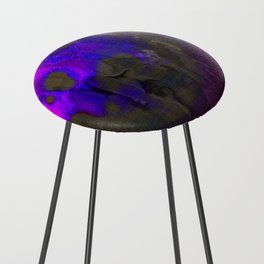Purple Planet in Frame Counter Stool