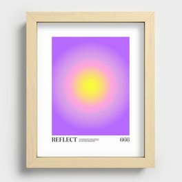 Gradient Angel Numbers: Reflect Recessed Framed Print