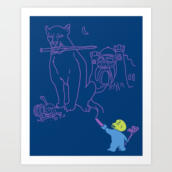 The Purple Crayon of Keldor Art Print