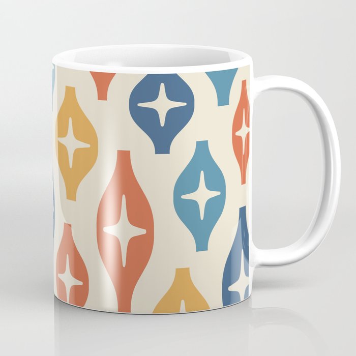 Floating Lanterns 644 Blue Yellow Orange and Beige Coffee Mug