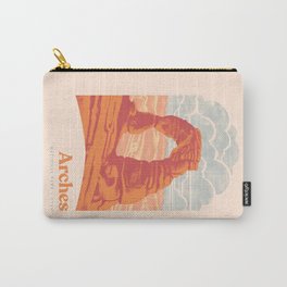 Arches National Park Carry-All Pouch | Curated, Utah, Graphicdesign, Southwest, Geography, Clouds, American, Hiking, America, Sky 