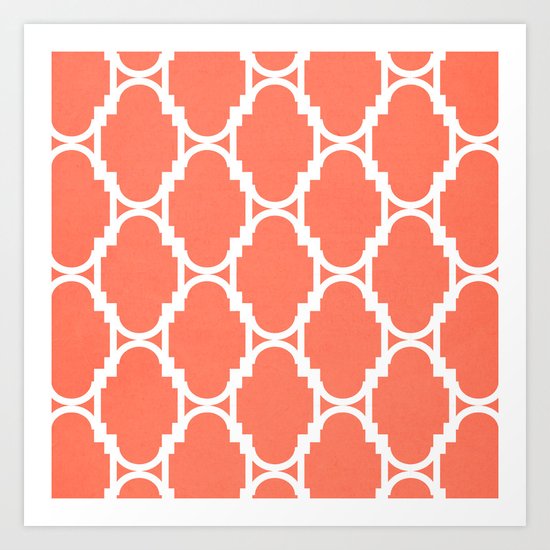 Pillow Talk- Coral Art Print