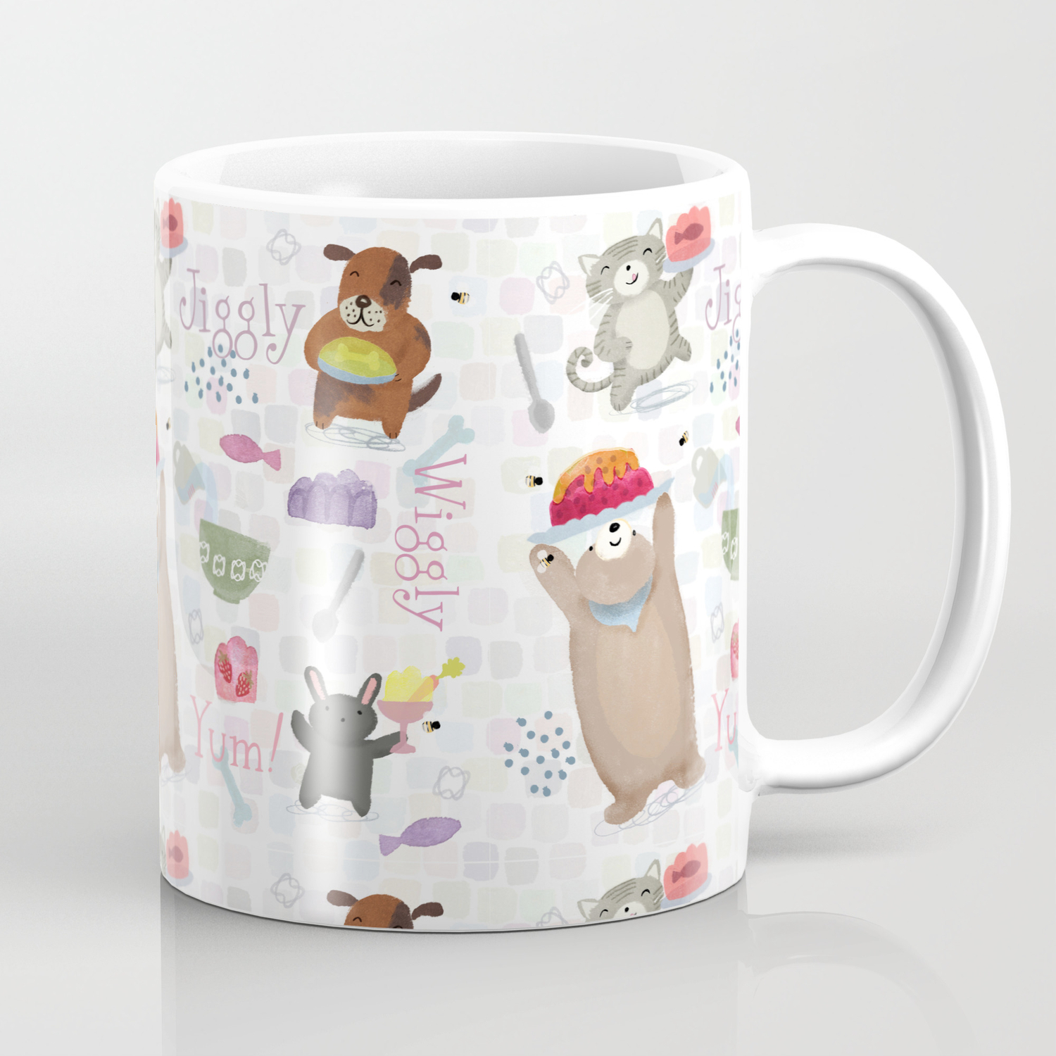 Bunny Dog Bear Cat Jello Treats Coffee Mug By Melissaiwai Society6