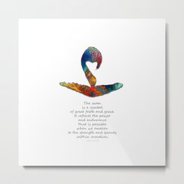 Healing Art - The Swan by Sharon Cummings Metal Print