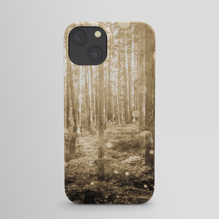 Vintage Sepia Fairy Forest iPhone Case