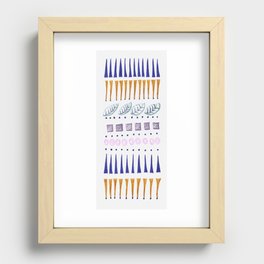 Row by Row Recessed Framed Print