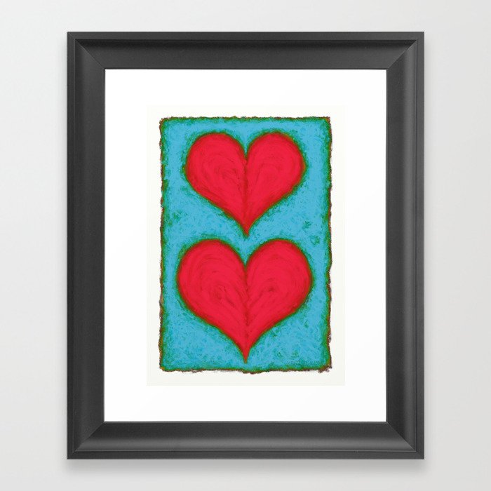 Hearts Framed Art Print