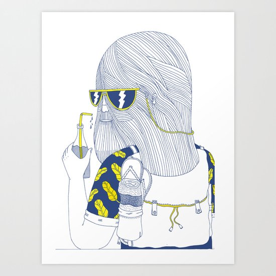 Summer Monster Art Print