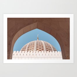 Morning at Sultan Qaboos Grand Mosque Art Print