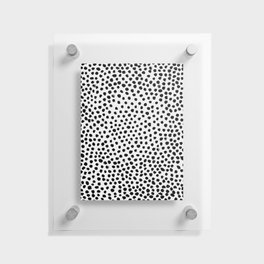 Painterly Black Dots Floating Acrylic Print