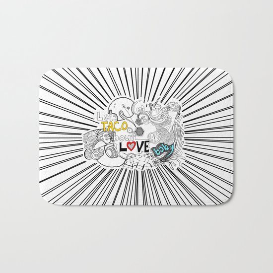 let's TACO bout LOVE baby Bath Mat