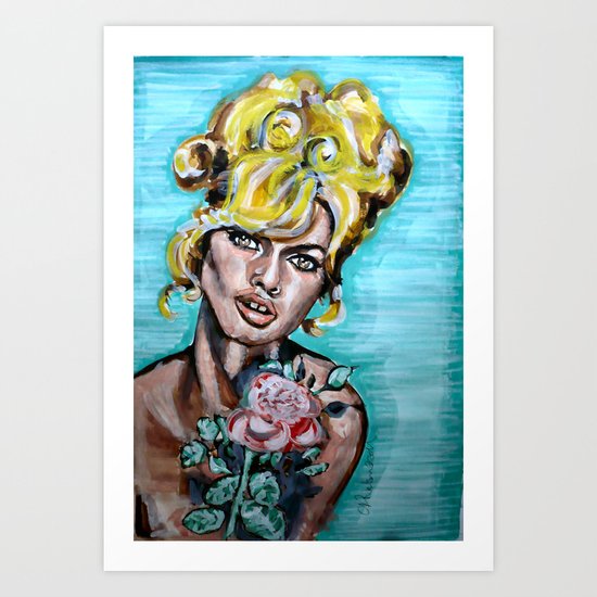 Brigitte Bardot Art Print